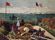 Claude Monet Terrace at Sainte painting